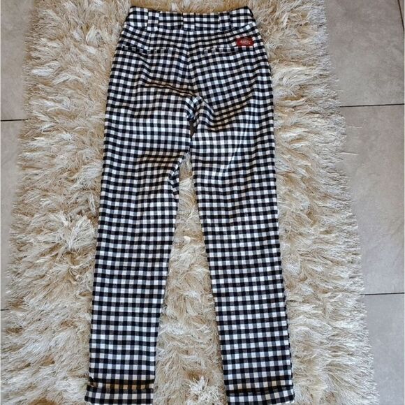 Plaid Dickies Pants Size 0 Plaid Black WhitePre-owned-Academia- - Picture 7 of 8